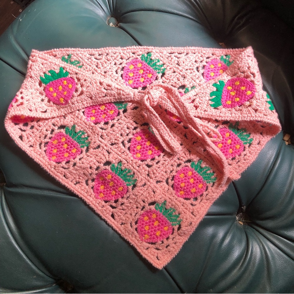 Earthbound strawberry head wrap